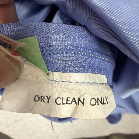 Vintage 80s Formal Dress 9/10 Ruffles Lace Peplum Evening Prom Bridesmaid Gown - Picture 9 of 14